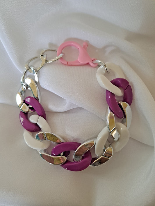 Pink Acrilic Bracelet