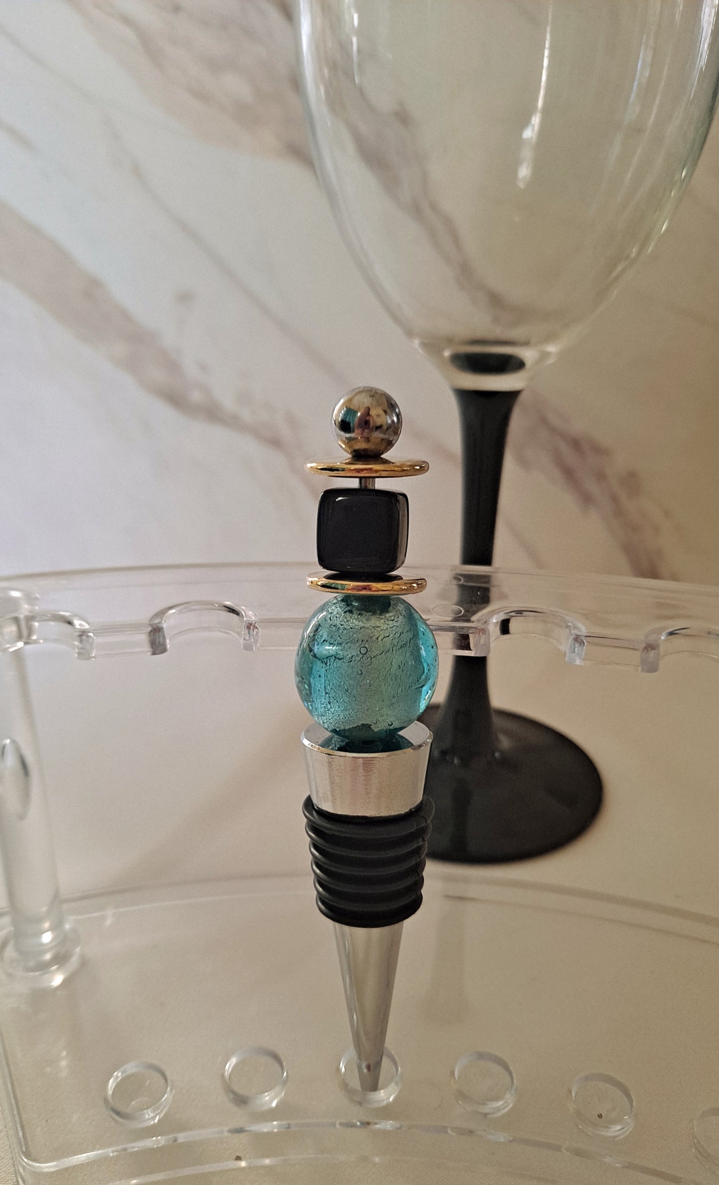 Wine Stopper Blue