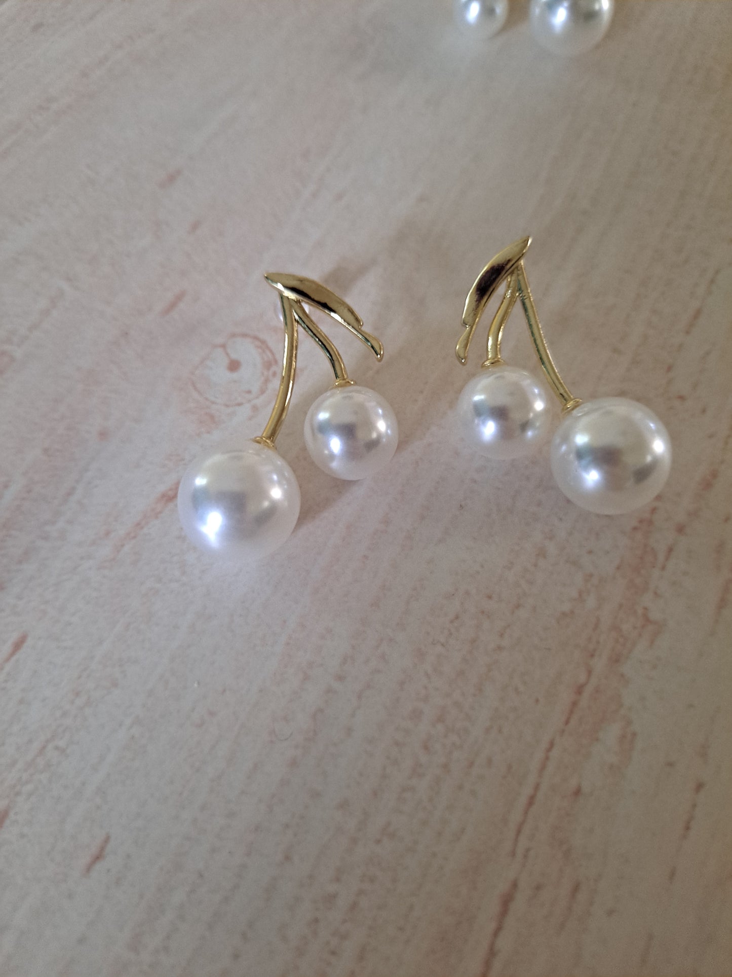 Pearl Cherry Earrings